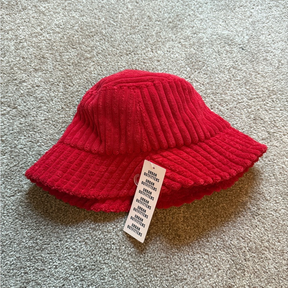 Urban Outfitters Red Bucket Hat